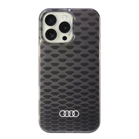 Kryt Audi IML Stitching Pattern MagSafe iPhone 16 Pro Max černá/čer