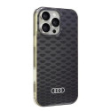 Kryt Audi IML Stitching Pattern MagSafe iPhone 16 Pro Max černá/čer