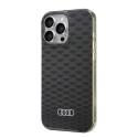 Kryt Audi IML Stitching Pattern MagSafe iPhone 16 Pro Max černá/čer