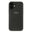 Kryt Audi Synthetic Leather AU-TPUPCIP16M-GT/D2-BK pro iPhone 16 Plus