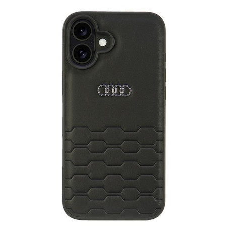 Kryt Audi Synthetic Leather AU-TPUPCIP16M-GT/D2-BK pro iPhone 16 Plus