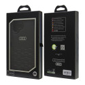 Kryt Audi Synthetic Leather AU-TPUPCIP16M-GT/D2-BK pro iPhone 16 Plus