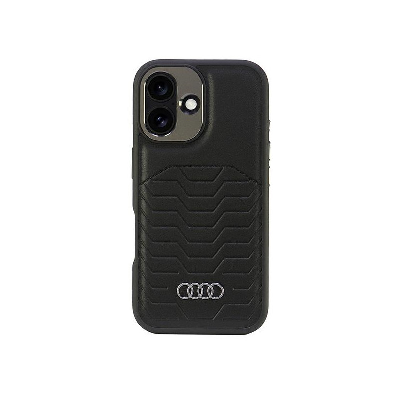Kryt Audi AU-TPUPCMIP16M-GT/D3-BK pro iPhone 16 Plus - black/black
