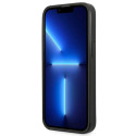 Kryt Guess SAFFIANO TRIANGLE LOGO pro iPhone 13/14/15 6.1" - stříbrn