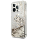 Kryt Guess 4G BIG LIQUID GLITTER pro iPhone 13 Pro Max - zlatá