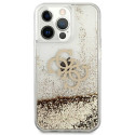 Kryt Guess 4G BIG LIQUID GLITTER pro iPhone 13 Pro Max - zlatá
