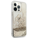 Kryt Guess 4G BIG LIQUID GLITTER pro iPhone 13 Pro Max - zlatá