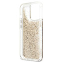 Kryt Guess 4G BIG LIQUID GLITTER pro iPhone 13 Pro Max - zlatá