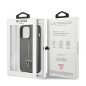 Kryt Guess SAFFIANO TRIANGLE LOGO iPhone 13 Pro Max stříbrná
