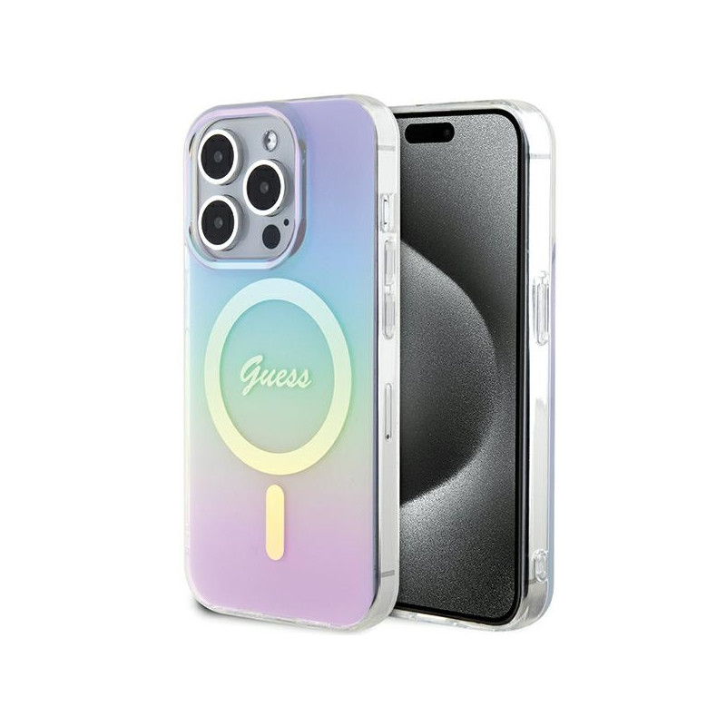 Kryt Guess GUHMP15LHITSU pro iPhone 15 Pro - fialová