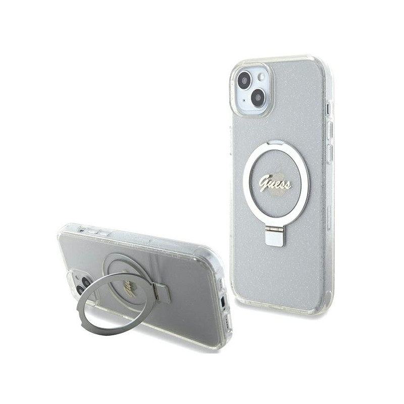 Kryt Guess GUHMP15MHRSGSD pro iPhone 15 Plus / 14 Plus - transparent/transparent