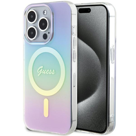 Kryt Guess GUHMP15XHITSU pro iPhone 15 Pro Max fialová