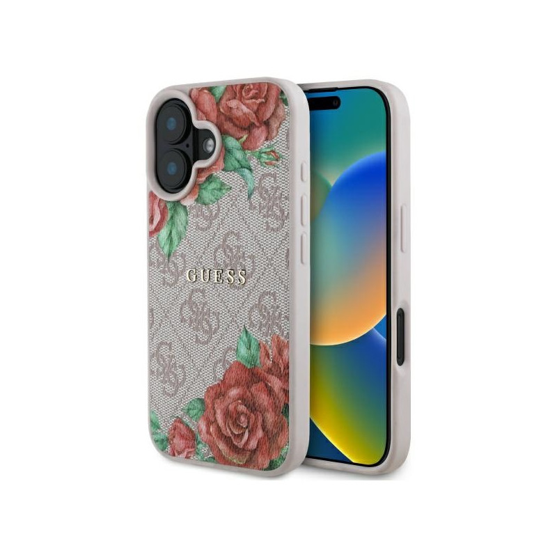Kryt GUESS GUHMP16SP4ROPEMCP pro iPhone 16 - růžová