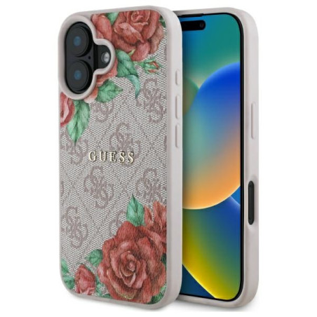 Kryt GUESS GUHMP16SP4ROPEMCP iPhone 16 – růžová
