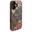 Kryt Guess GUHMP16SP4ROPEMCW iPhone 16 - hnědá