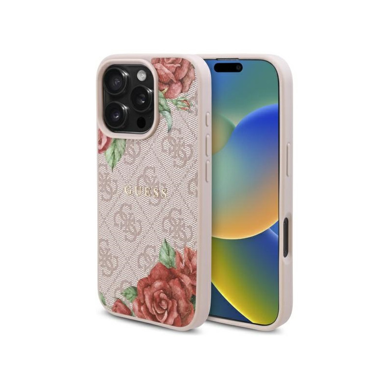 Kryt Guess GUHMP16XP4ROPEMCP pro iPhone 16 Pro Max - růžový