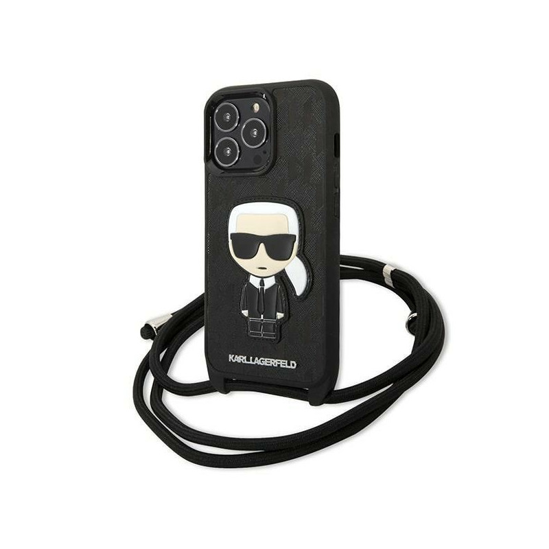 Kryt Karl Lagerfeld ICONIK pro iPhone 13 Pro - černý
