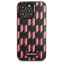 Kryt Karl Lagerfeld Monogram Plaque iPhone 13 Pro - růžová
