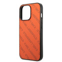 Kryt Karl Lagerfeld PERFORATED ALLOVER iPhone 13 Pro – oranžový