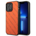 Kryt Karl Lagerfeld Perforated Allover iPhone 13 Pro Max oranžový
