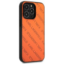 Kryt Karl Lagerfeld Perforated Allover iPhone 13 Pro Max oranžový