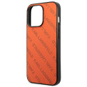 Kryt Karl Lagerfeld Perforated Allover iPhone 13 Pro Max oranžový