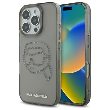 Kryt Karl Lagerfeld KLHCP16XHKHDCELK pro iPhone 16 Pro Max - černá