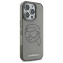 Kryt Karl Lagerfeld KLHCP16XHKHDCELK pro iPhone 16 Pro Max - černá