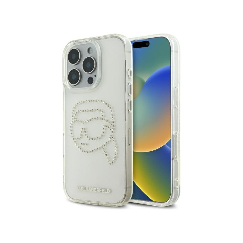 Kryt Karl Lagerfeld KLHCP16XHKHDCELT pro iPhone 16 Pro Max - transparentní