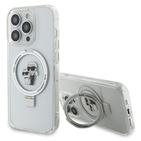 Kryt Karl Lagerfeld KLHMP15LHMRSKCH pro iPhone 15 Pro - bílý