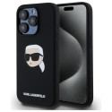 Kryt Karl Lagerfeld KLHMP15LSKHPPLK iPhone 15 Pro - černý