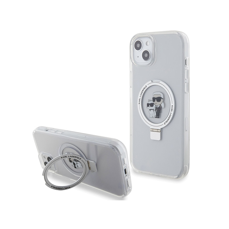 Kryt Karl Lagerfeld KLHMP15MHMRSKCH pro iPhone 15 Plus / 14 Plus (6.7") - bílá/white