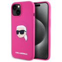 Kryt Karl Lagerfeld KLHMP15SSKHPPLF iPhone 15 - fuchsia