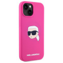 Kryt Karl Lagerfeld KLHMP15SSKHPPLF iPhone 15 - fuchsia