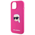 Kryt Karl Lagerfeld KLHMP15SSKHPPLF iPhone 15 - fuchsia