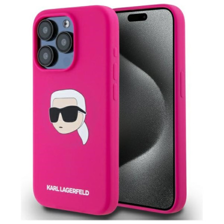 Kryt Karl Lagerfeld KLHMP15XSKHPPLF iPhone 15 Pro Max fuchsia