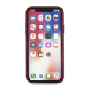 Kryt Mercedes Silicone Line iPhone X/XS - červený