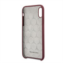 Kryt Mercedes Silicone Line iPhone X/XS - červený