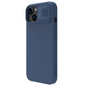 NILLKIN CamShield Silky Ultra odolný kryt s krytkou kamery pro iPhone 15 Plus, tmavě modrá