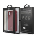Kryt Mercedes Silicone Line iPhone X/XS - červený