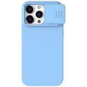 NILLKIN CamShield Silky Ultra odolný kryt s krytkou kamery pro iPhone 15 Pro Max, modrý