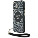 Kryt Guess HC IML Leopard pro iPhone 16 - black