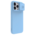 NILLKIN CamShield Silky Ultra odolný kryt s krytkou kamery pro iPhone 15 Pro Max, modrý