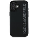 Kryt Karl Lagerfeld HC 3D Glitter pro iPhone 16 - černý