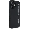 Kryt Karl Lagerfeld HC 3D Glitter pro iPhone 16 - černý