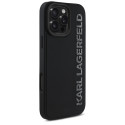 Kryt Karl Lagerfeld HC 3D Rubber pro iPhone 16 Pro - černý