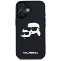 Kryt Karl Lagerfeld HC 3D Rubber iPhone 16 - černý