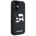 Kryt Karl Lagerfeld HC 3D Rubber iPhone 16 - černý
