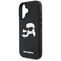 Kryt Karl Lagerfeld HC 3D Rubber iPhone 16 - černý