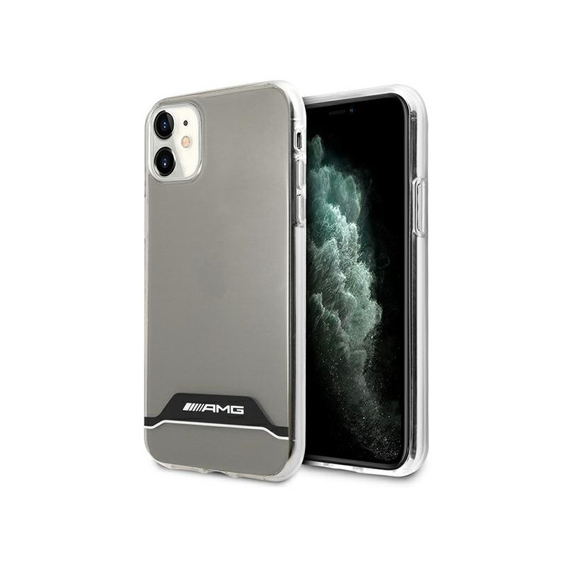 Kryt AMG Electroplate Black&White pro iPhone 11 / iPhone XR - transparentní